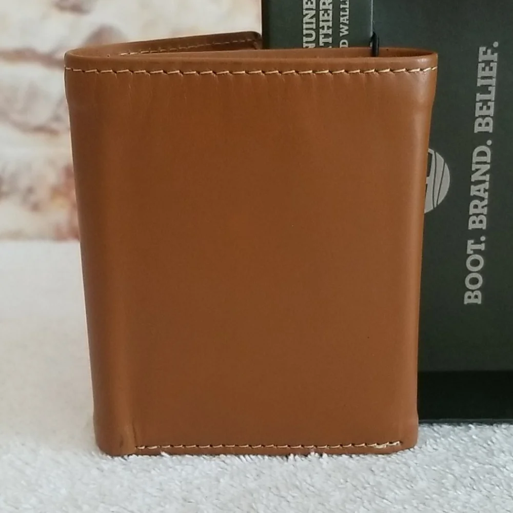 New Timberland Cloudy Leather Trifold Wallet